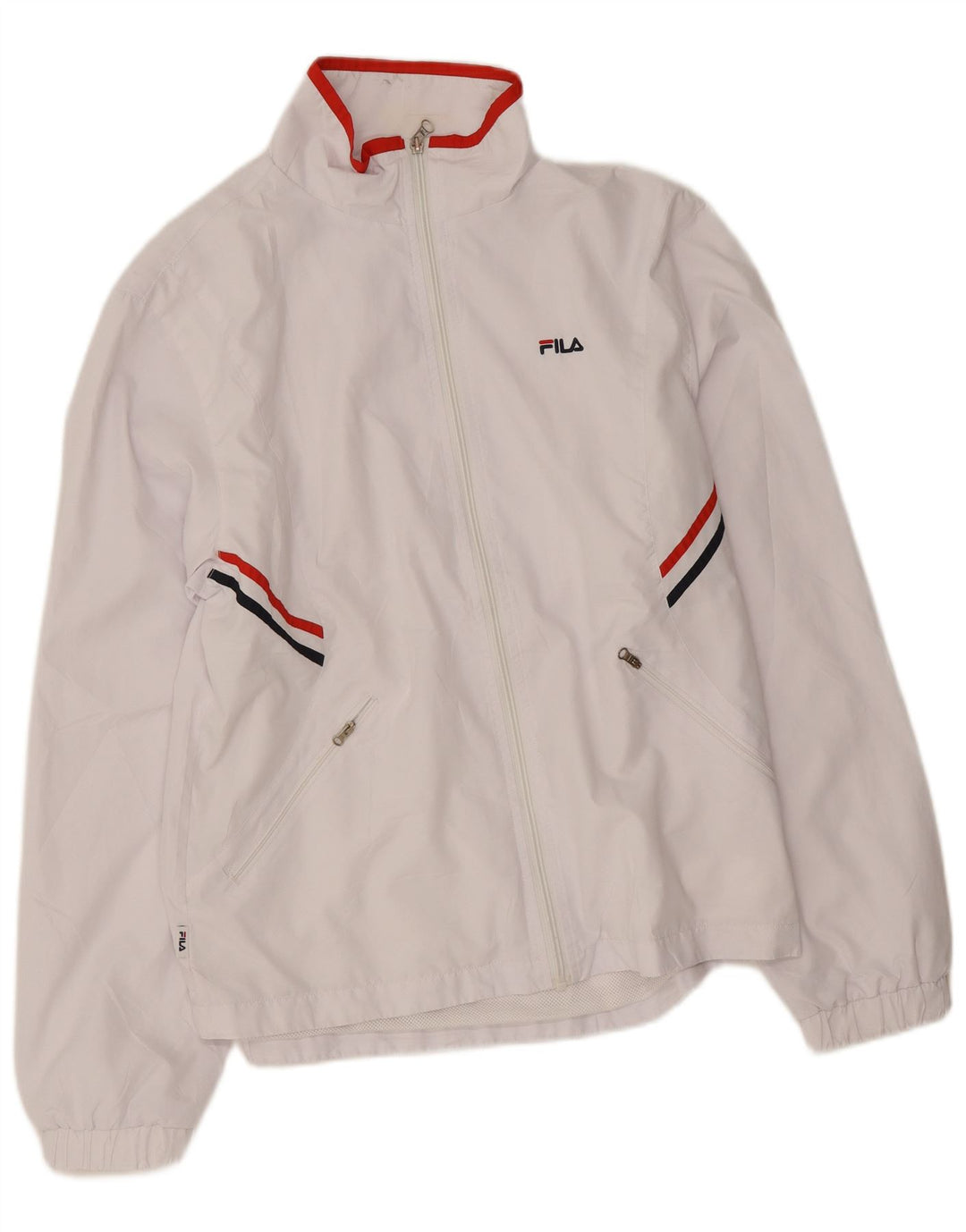 Fila Dame Træningssæt Top Jakke UK 16 Large Hvid Polyester