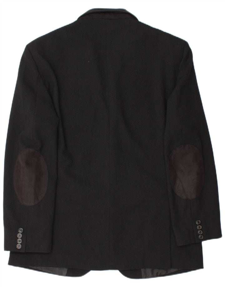 Zara Herre 2 Button Blazer Jacket UK 42 XL Sort