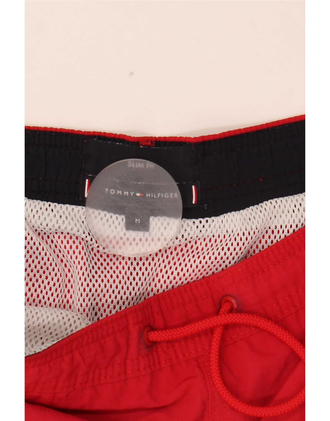 Tommy Hilfiger Herre Slim Fit svømmeshorts Medium Rød