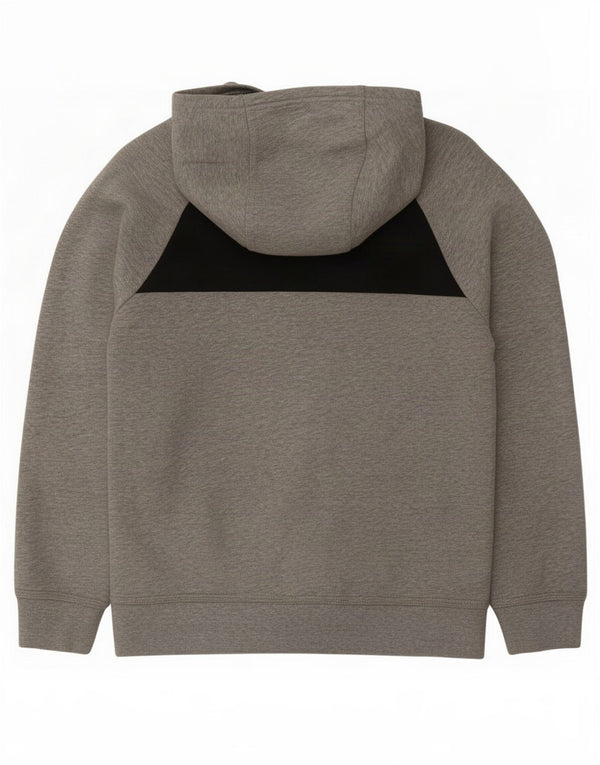 Nike hættetrøje med lynlås til drenge 10-11 år Medium Grå Colourblock Bomuld