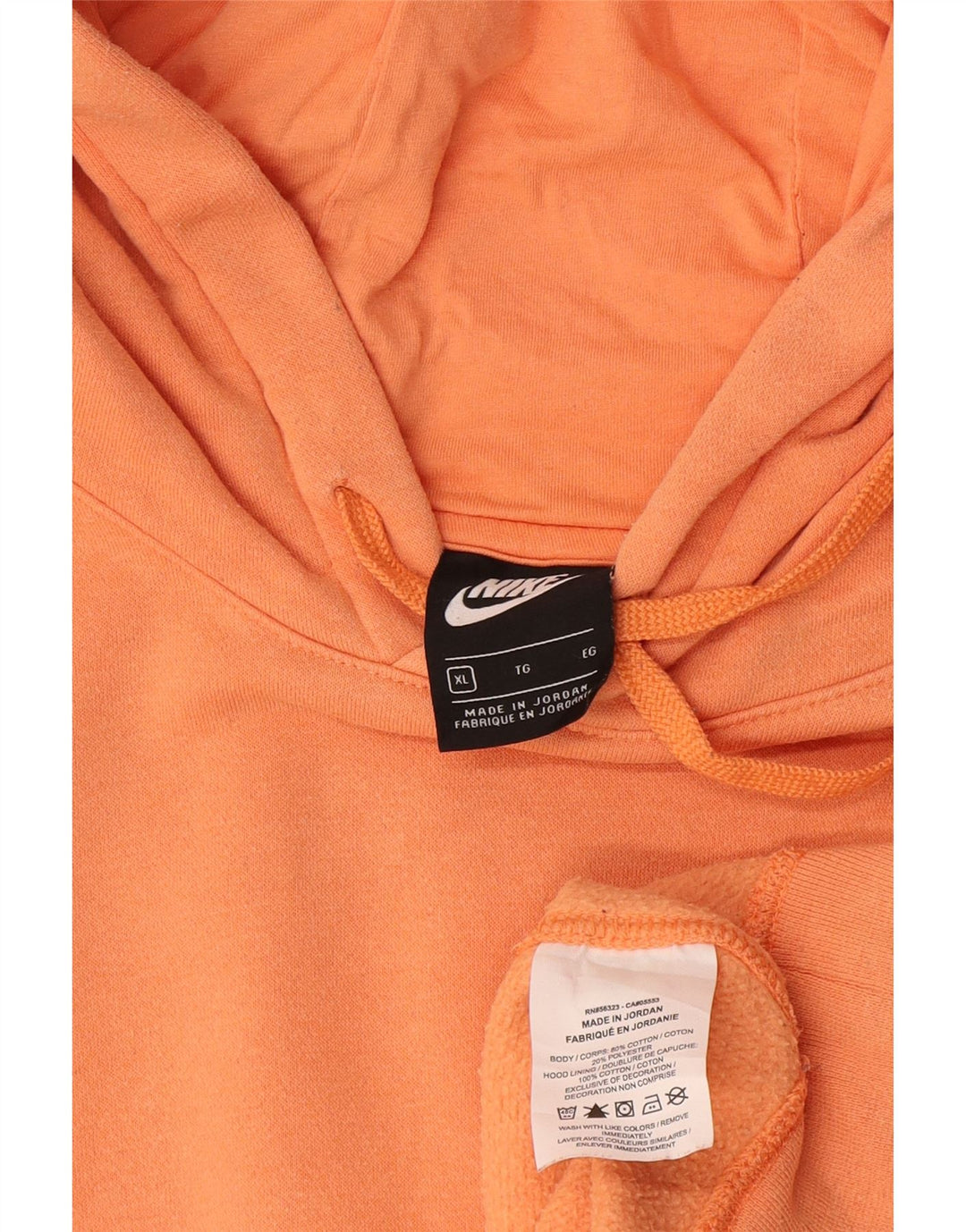 Nike Herre hættetrøje Jumper XL Orange Bomuld