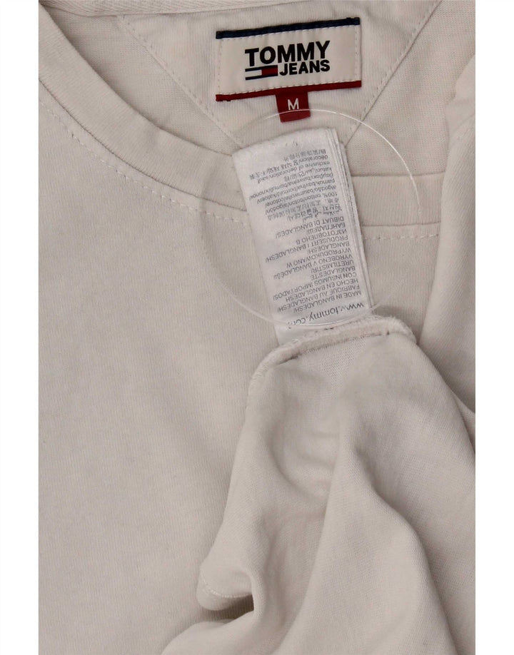 Tommy Hilfiger Herre T-Shirt Top Medium Hvid Bomuld