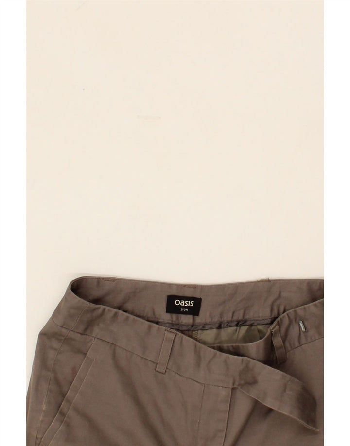 OASIS Womens Slim Fit Chino Trousers US 8 Medium W26 L27 Brown Vintage Oasis and Second-Hand Oasis from Messina Hembry 