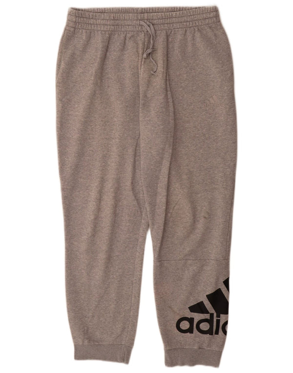 Adidas Herre grafisk træningsdragt Bukser Joggers Large Grå Flecked Bomuld