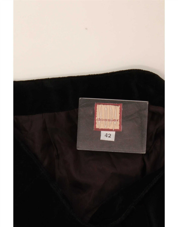 Moda Dossier Dame Mini Corduroy Nederdel IT 42 Medium W28 Sort