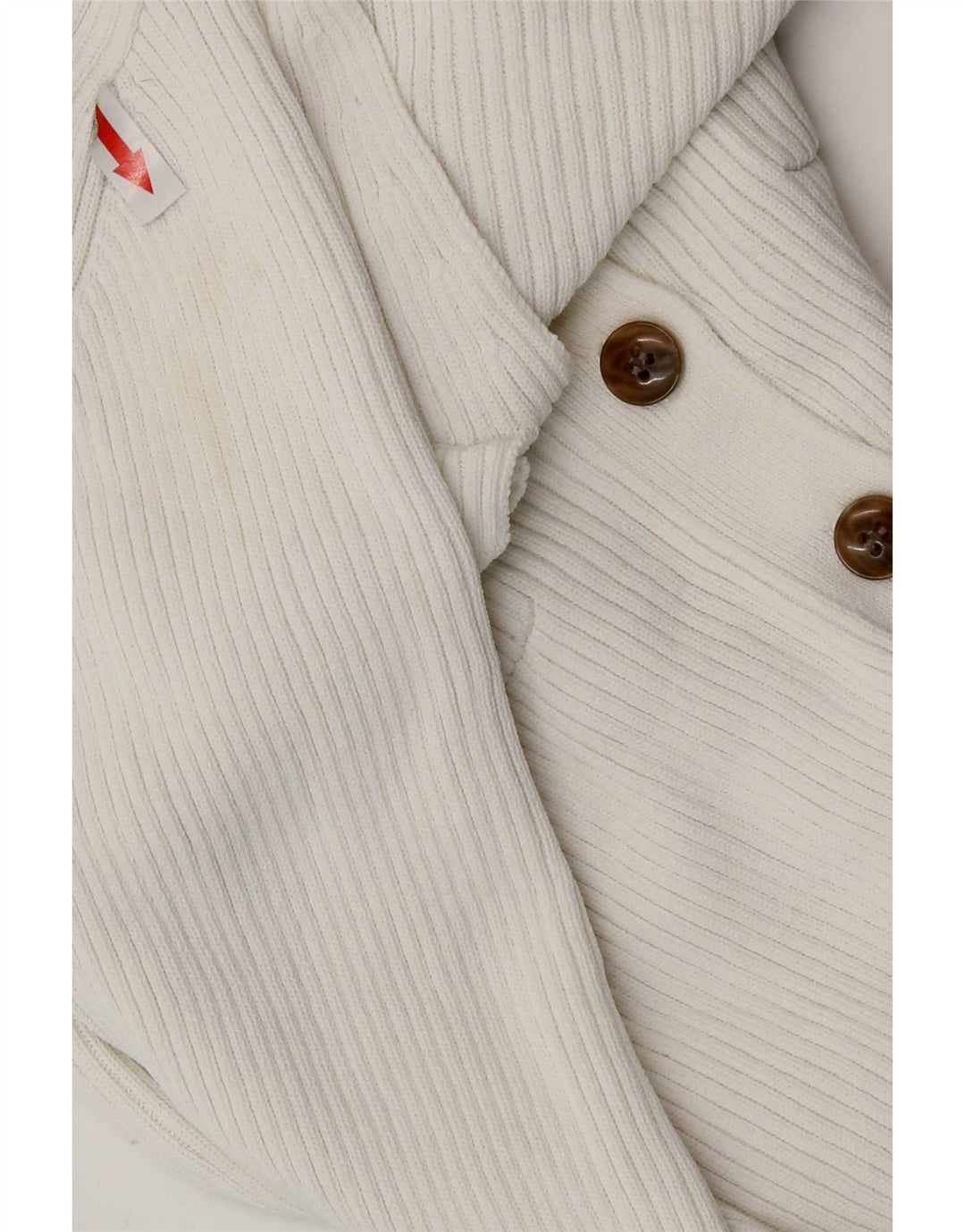 Zara Womens Crop Cardigan Sweater UK 12 Medium White Viscose