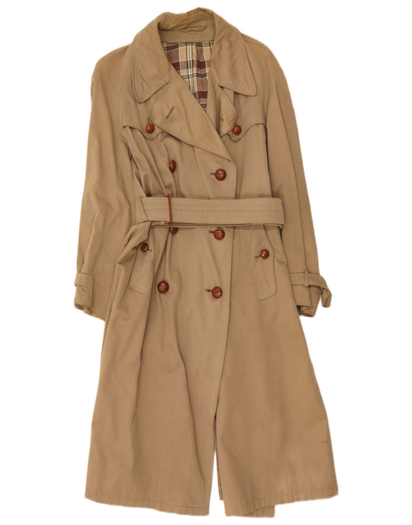 Vintage Trench Coat til kvinder UK 14 Medium Beige