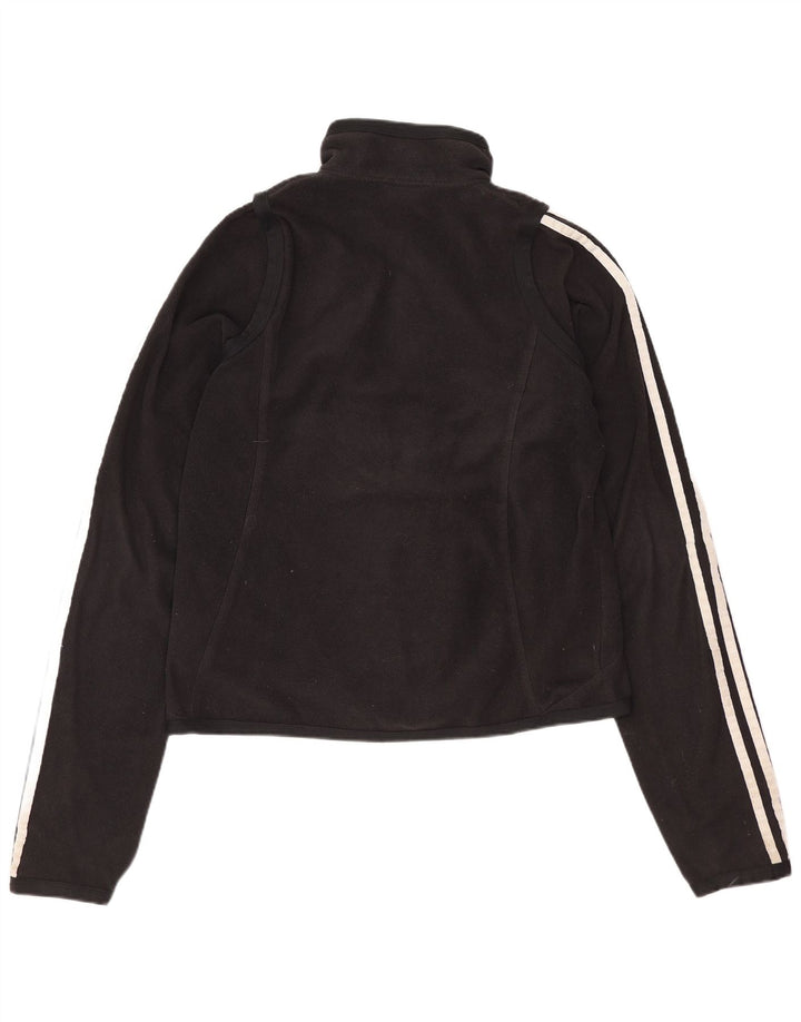 Adidas Dame Climawarm Fleecejakke UK 12 Medium Sort Polyester