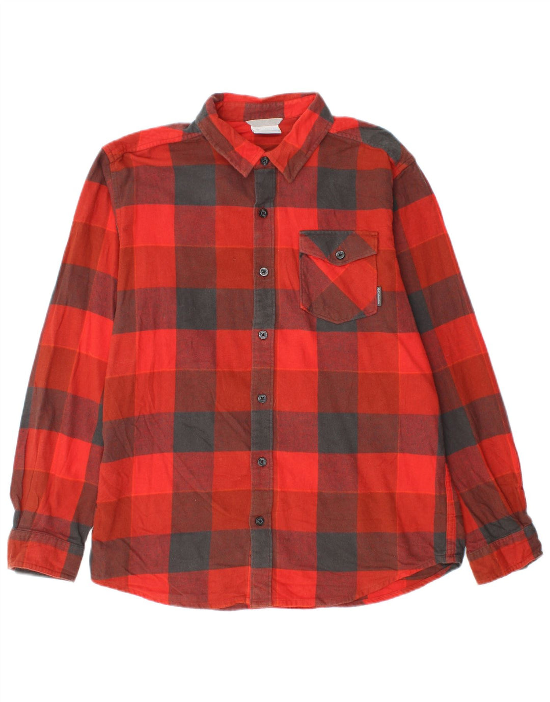 Columbia Herre Flanelskjorte Medium Rød Gingham Bomuld