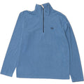 SERGIO TACCHINI Womens Zip Neck Fleece Jumper UK 18 XL Blue Polyester Vintage Sergio Tacchini and Second-Hand Sergio Tacchini from Messina Hembry 
