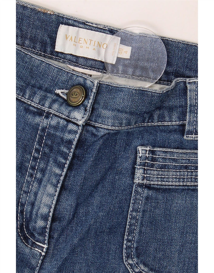 Valentino Dame Slim Jeans IT 40 Small W28 L30 Blå