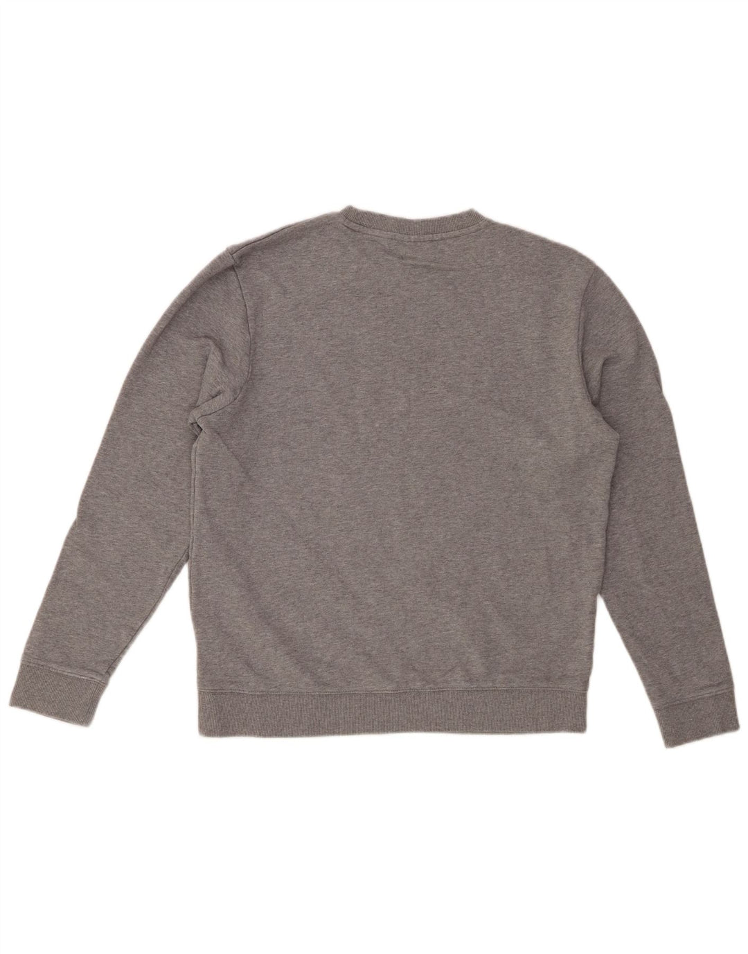 HUGO BOSS Sweatshirt-trøje til kvinder UK 14 Medium Grey Flecked Bomuld
