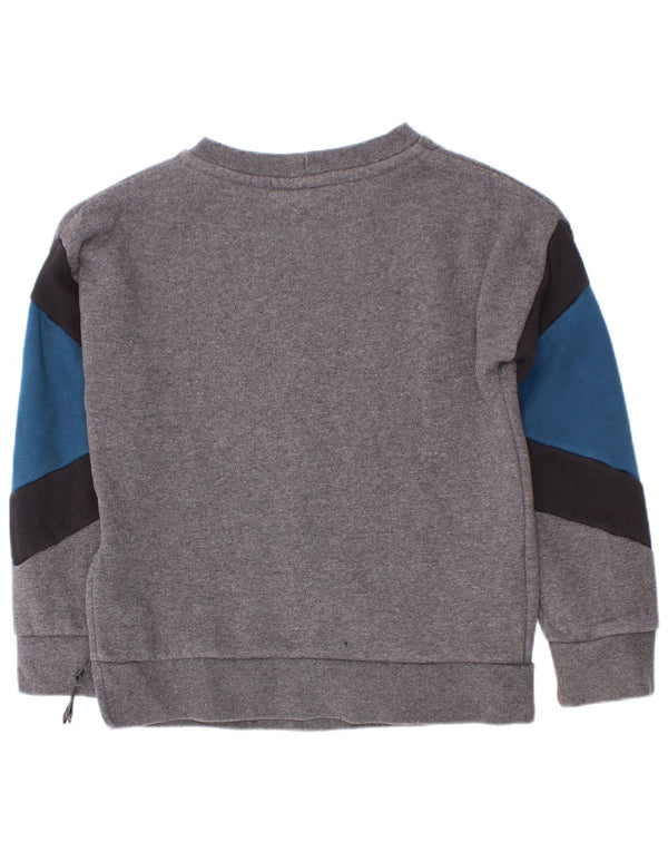 Nike Boys Graphic Sweatshirt Jumper 6-7 år XS Grå Colourblock Bomuld