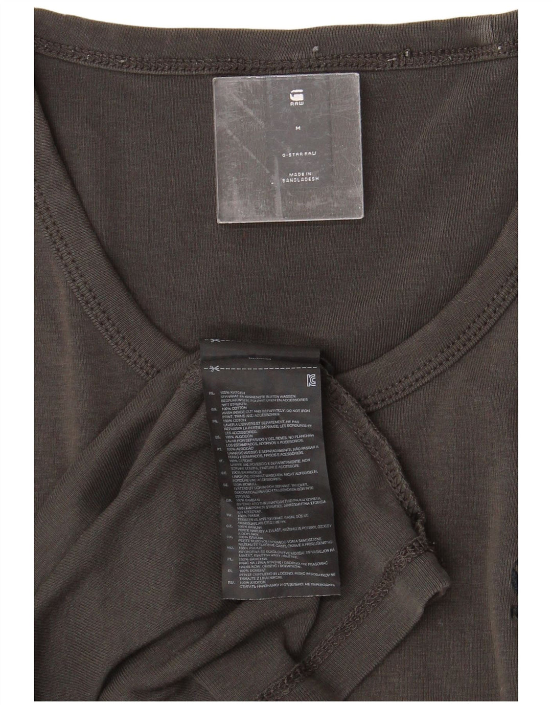 G-STAR Herre T-Shirt Top Medium Grå Bomuld