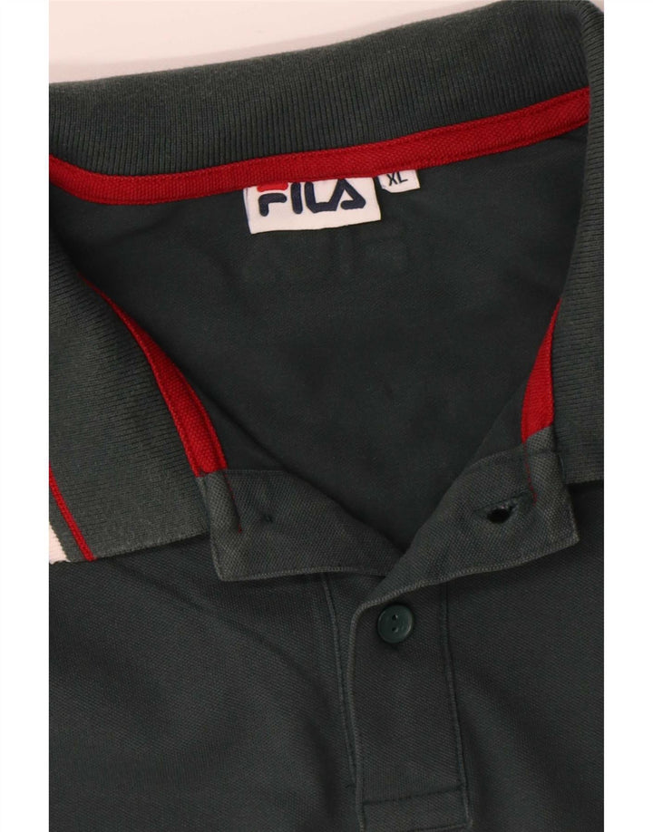 Fila Langærmet Polo Shirt til mænd XL Sort