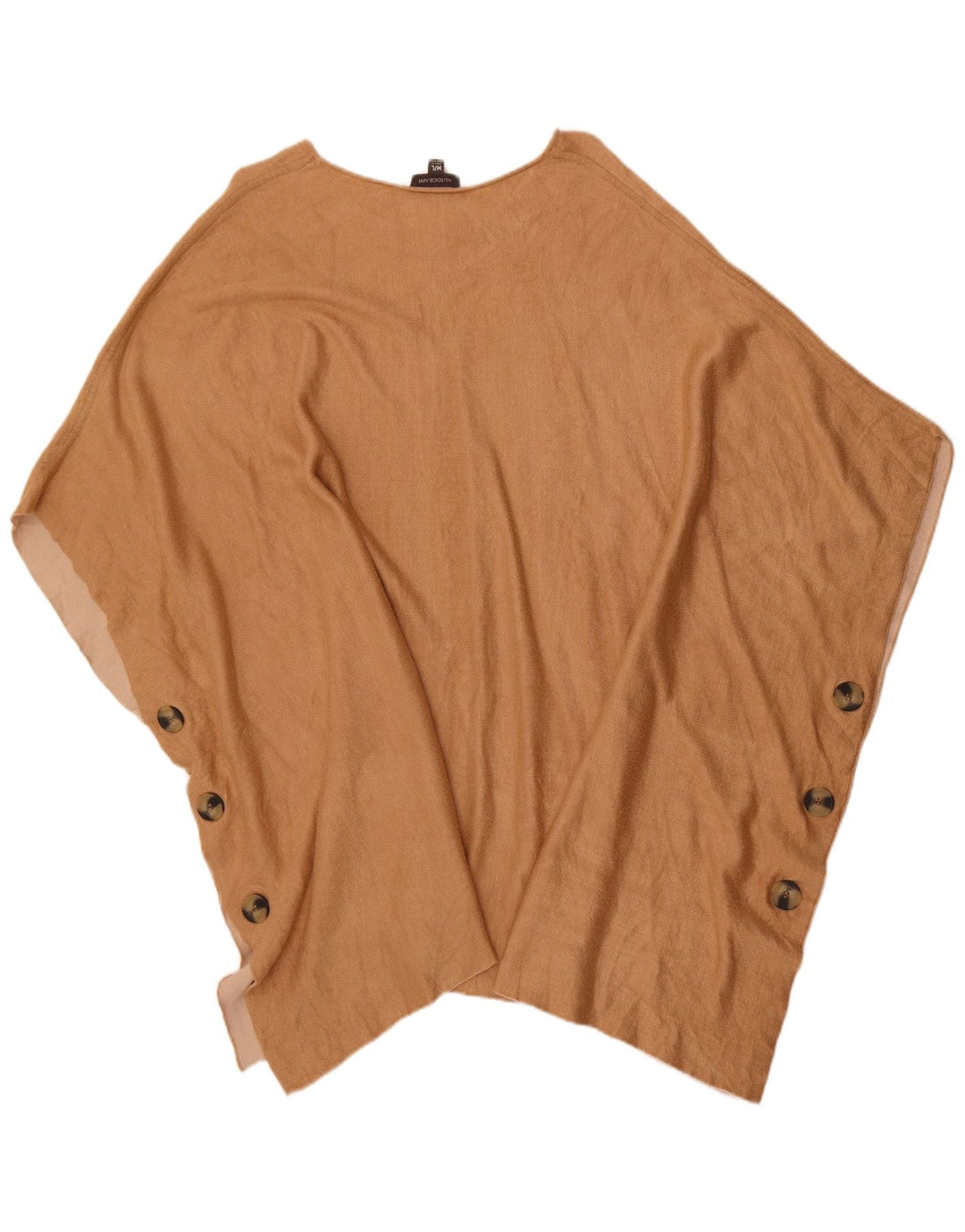 Autograf Dame Poncho Jumper UK 14 Medium Beige Bomuld