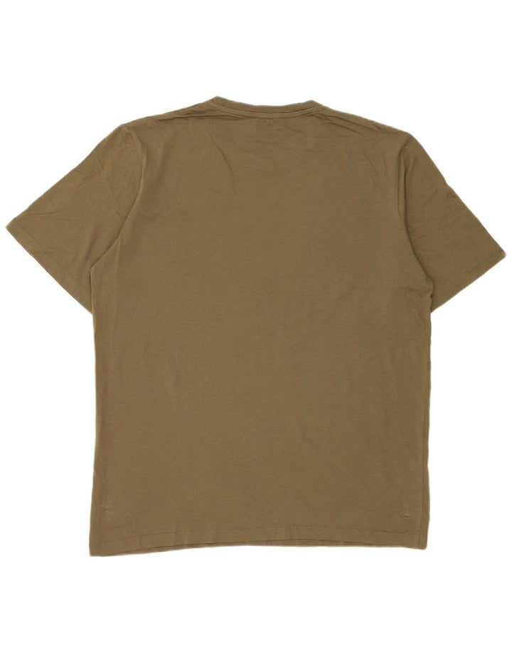 Jack & Jones Herre T-Shirt Top Stor Khaki Bomuld