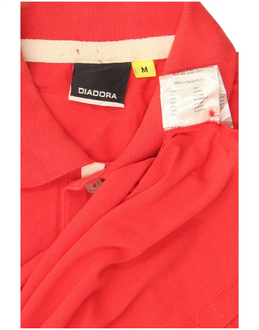 Diadora herre poloshirt Medium rød bomuld