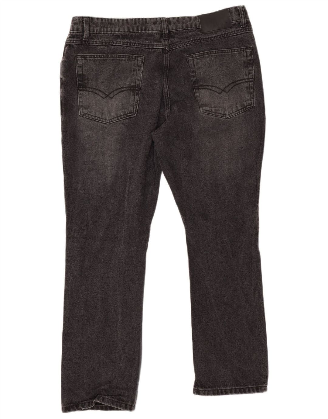 PIERRE CARDIN Straight jeans til mænd W38 L29 Sort bomuld