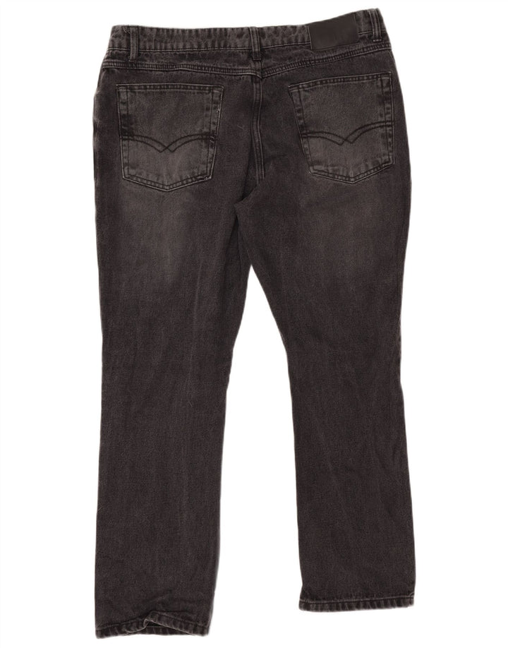PIERRE CARDIN Straight jeans til mænd W38 L29 Sort bomuld