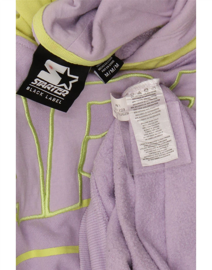 Starter Herre grafisk hættetrøje Jumper Medium Lilla Colourblock Bomuld