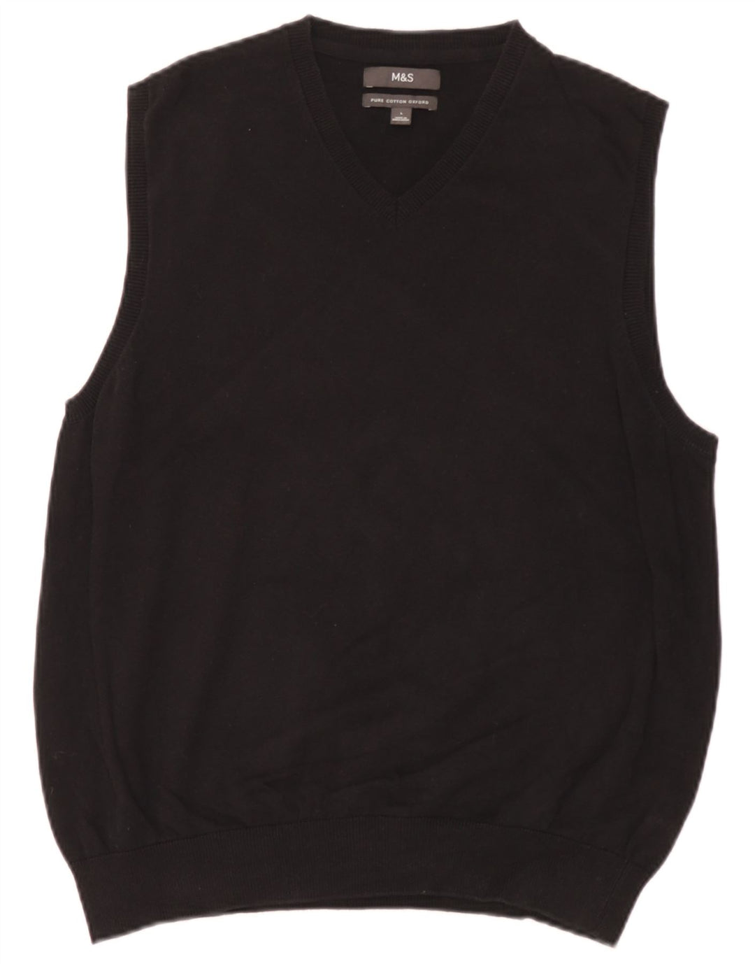 Marks & Spencer Herrevest Tank Top Stor Sort Bomuld