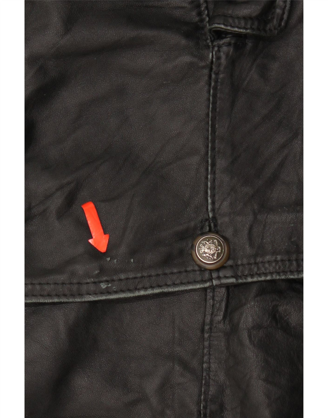 Bizzarro Herre 3 Button Blazer Jacket IT 54 2XL Sort Læder