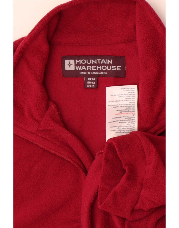 Mountain Warehouse Dame Fleece Jumper med lynlås DK 14 Stor rød polyester