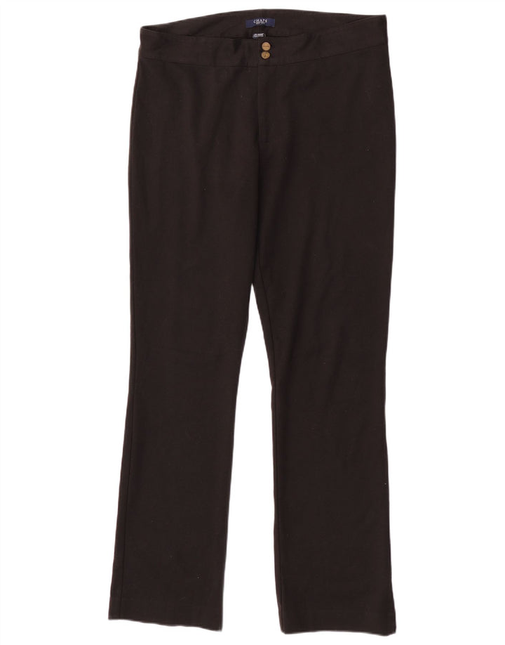 Chaps Lige Casual Bukser til kvinder US 12 Large W32 L32 Sort Polyester