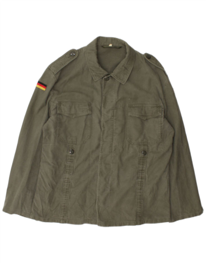 Vintage Herre Military Jacket UK 40 Large Khaki
