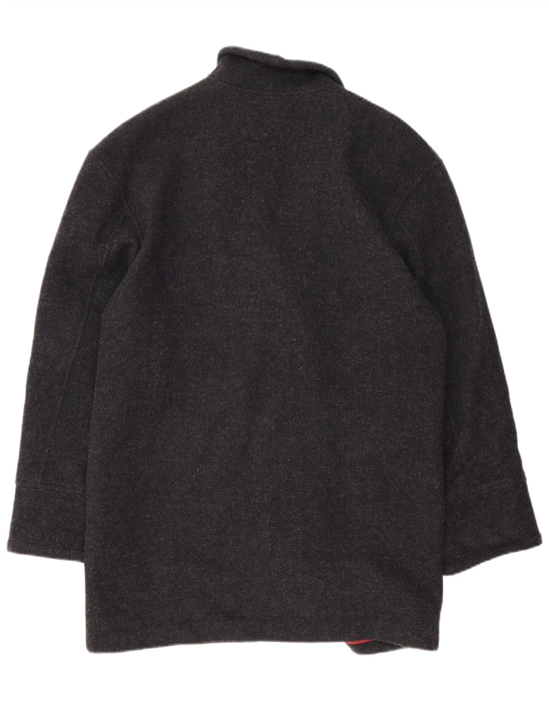 Vintage oversize overfrakke til kvinder IT 42 mellemgrå uld