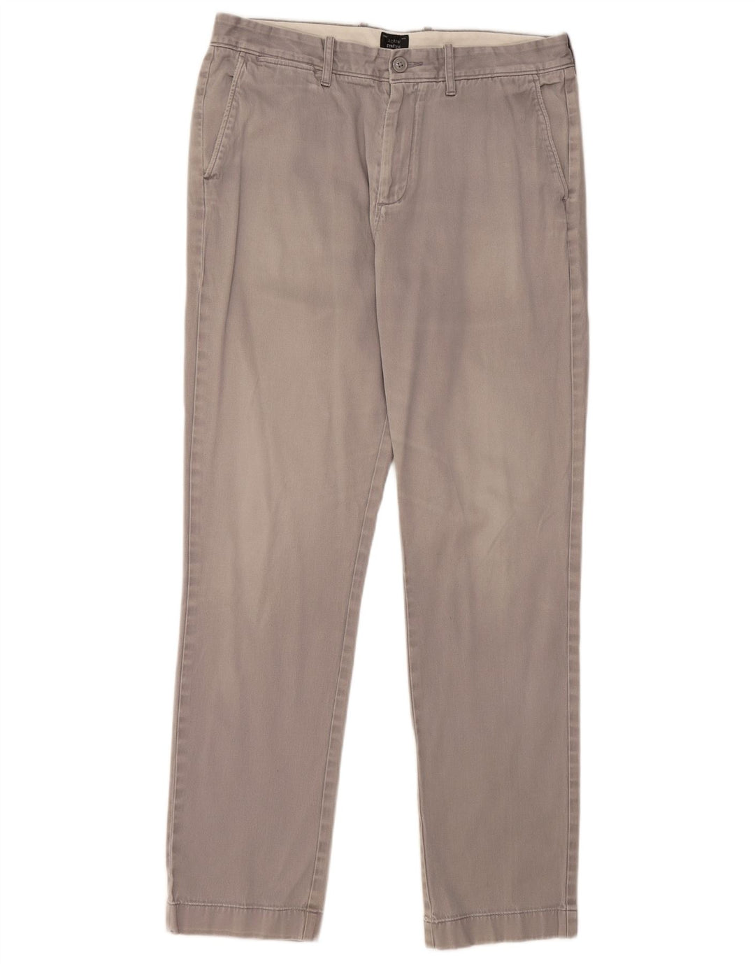 J. CREW Slim Chino-bukser til mænd W32 L32 Grå bomuld