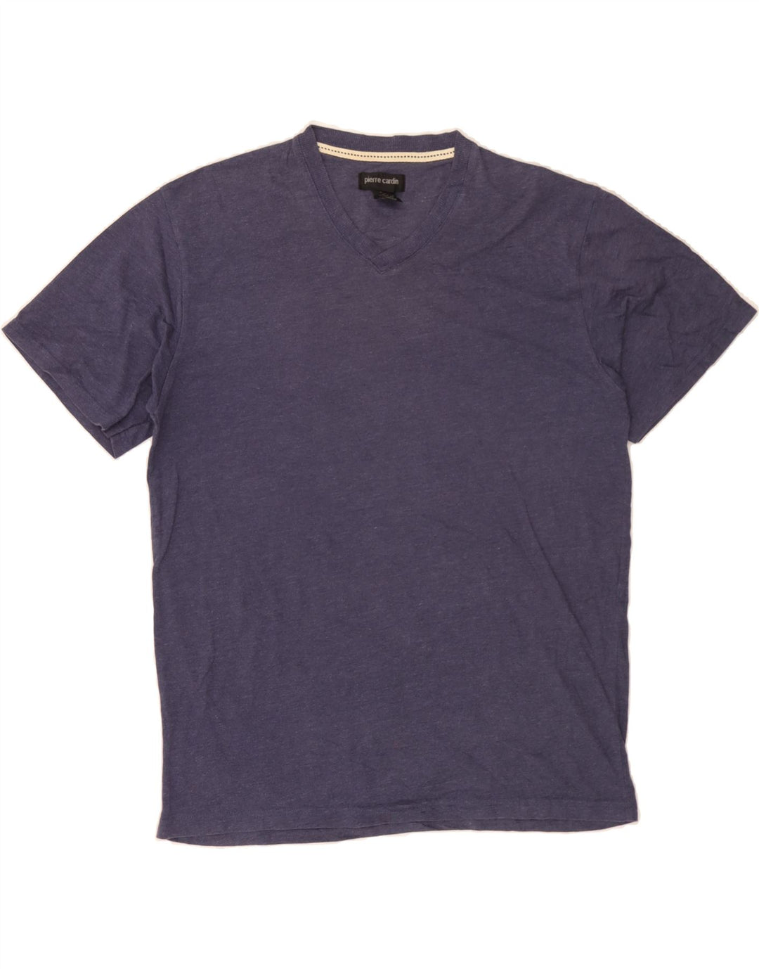 PIERRE CARDIN Mens T-Shirt Top Medium Navy Blue Cotton Vintage Pierre Cardin and Second-Hand Pierre Cardin from Messina Hembry 