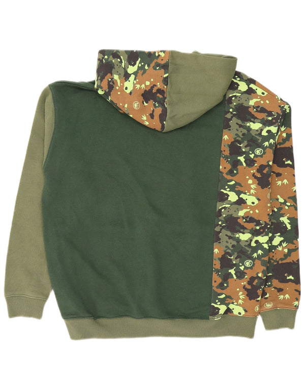 Marks & Spencer Boys Grafisk hættetrøjetrøje 15-16 år Grøn Camouflage