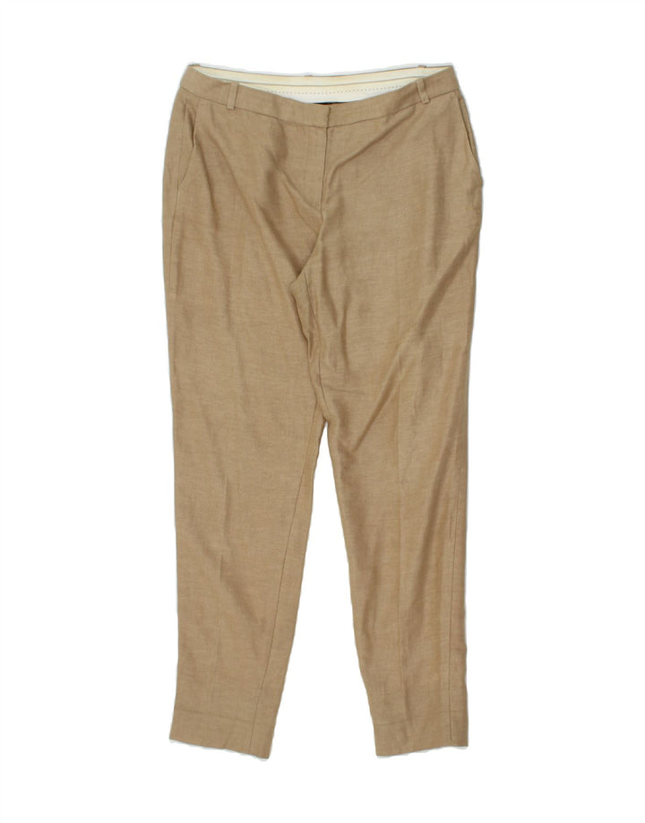 MASSIMO DUTTI Womens Slim Chino Trousers EU 42 Large W32 L30 Beige Vintage Massimo Dutti and Second-Hand Massimo Dutti from Messina Hembry 