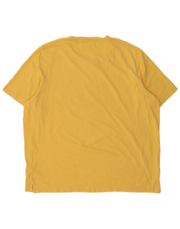 Puma Herre Grafisk T-Shirt Top 2XL Gul Bomuld