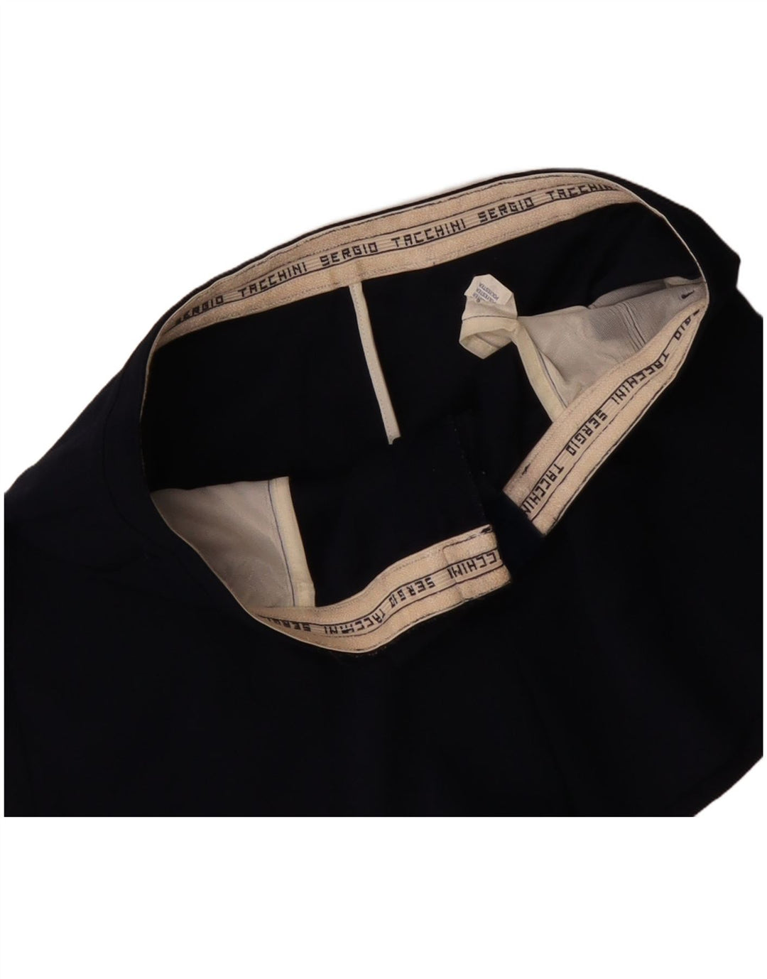 SERGIO TACCHINI Herre Chino Shorts IT 52 XL W34 Marineblå Polyester