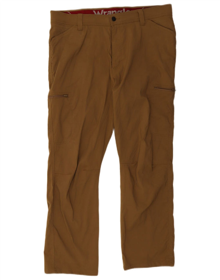 Wrangler Straight Cargo bukser til mænd W36 L30 brun nylon
