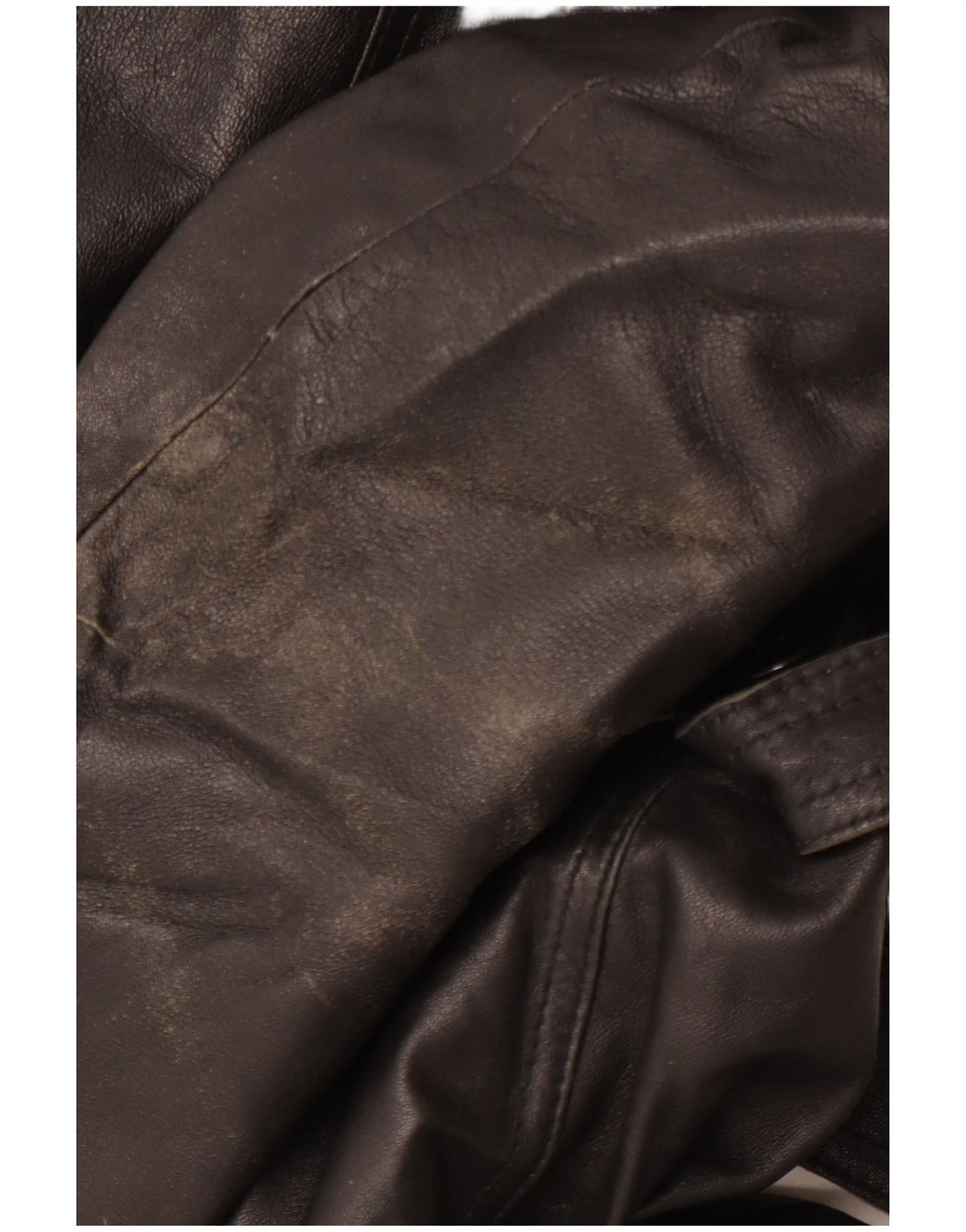 VINTAGE Læderfrakke til kvinder IT 40 Lille Sort