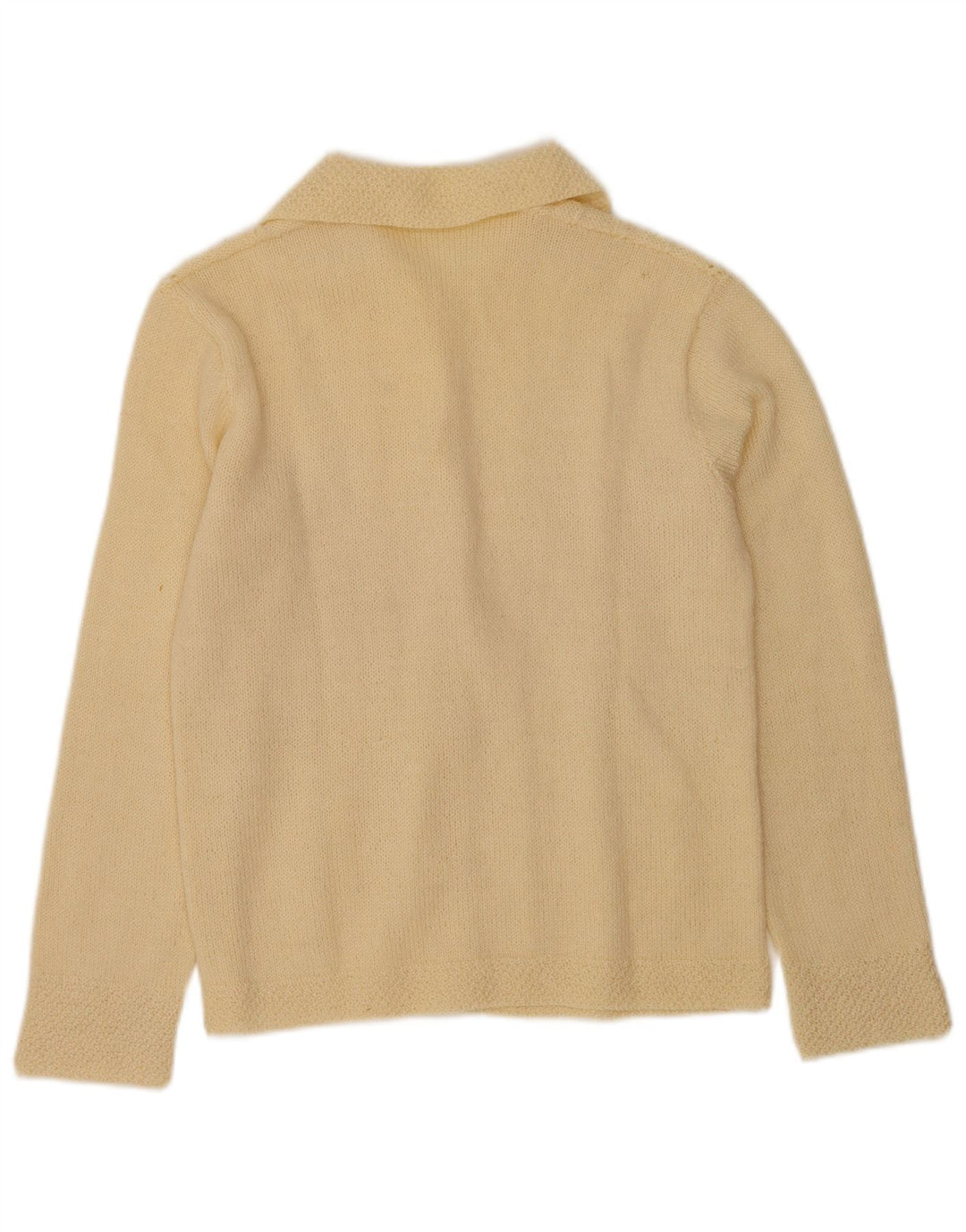 Vintage dame cardigan sweater UK 12 Medium Beige