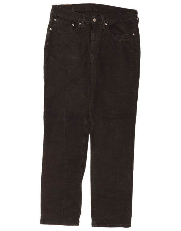 Levi's Mens 514 Straight Jeans W34 L32 Black Cotton