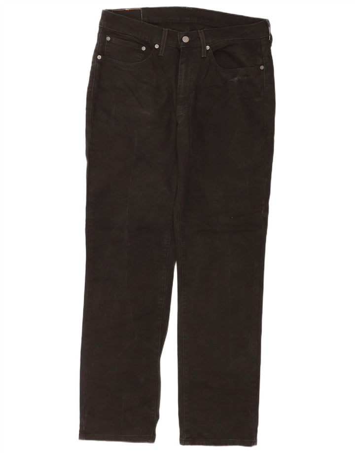 Levi's Herre 514 Straight Jeans W34 L32 Sort Bomuld