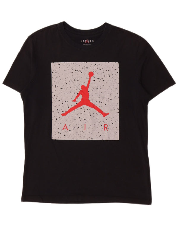 Jordan Herre grafisk T-shirt Top Medium Sort Bomuld