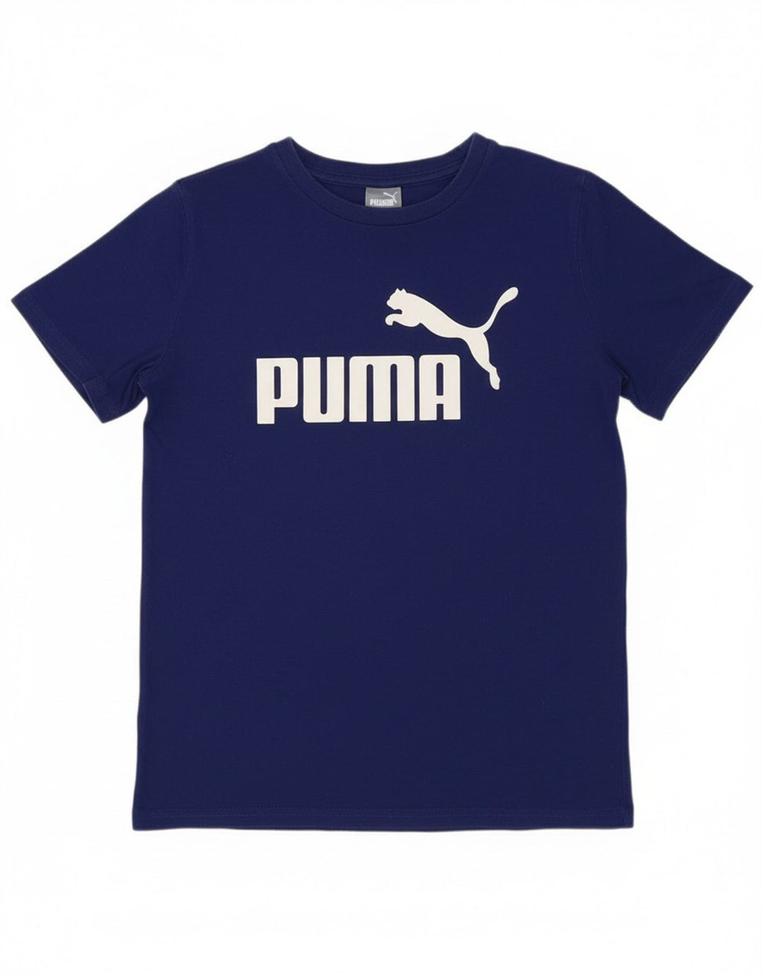 Puma drenge grafisk t-shirt top 10-11 år medium blå bomuld