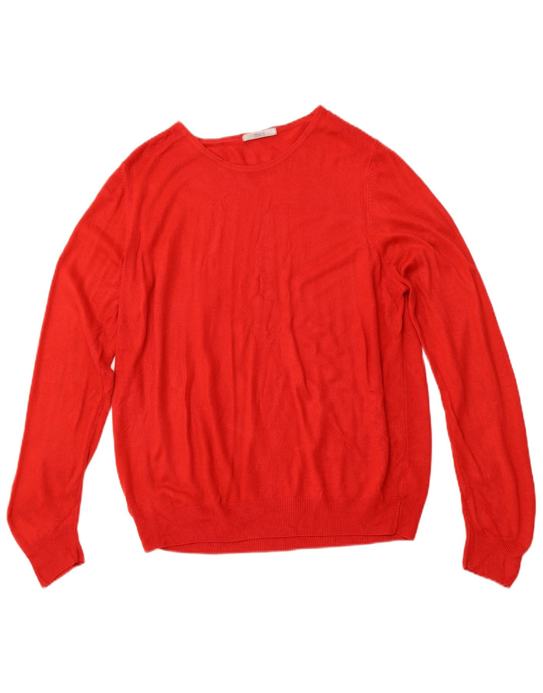 MARKS & SPENCER Dame Boat Neck Sweater UK 18 XL Rød Akryl