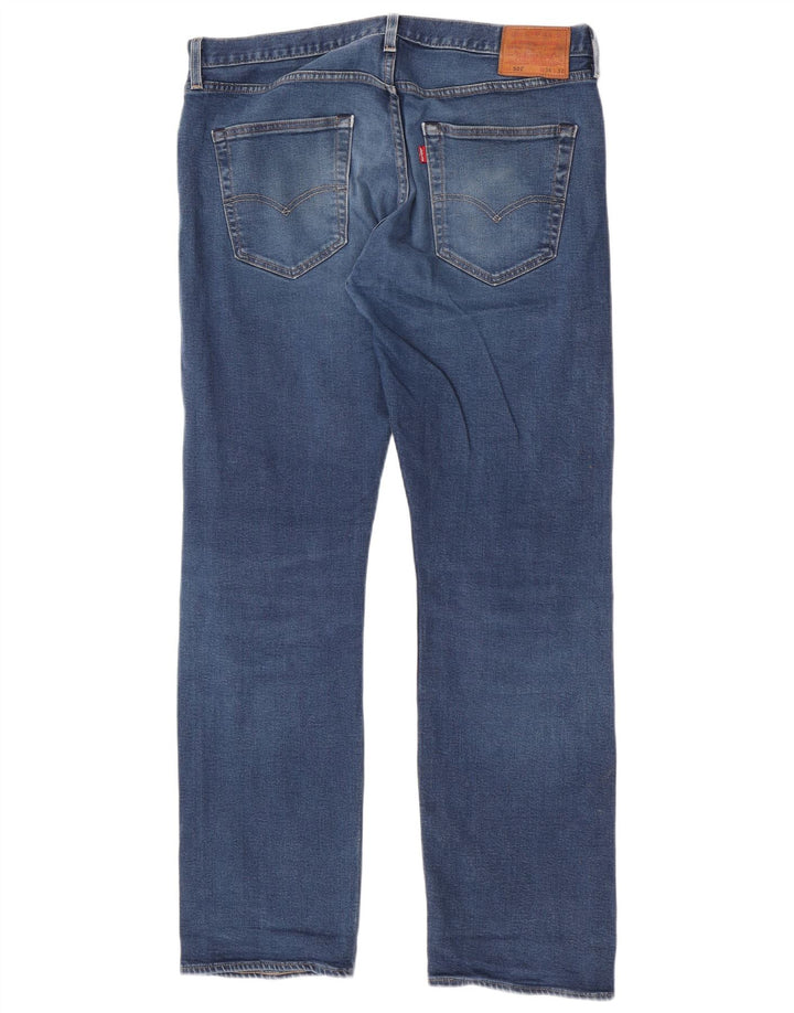 Levi's Herre 501 lige jeans W36 L32 blå bomuld