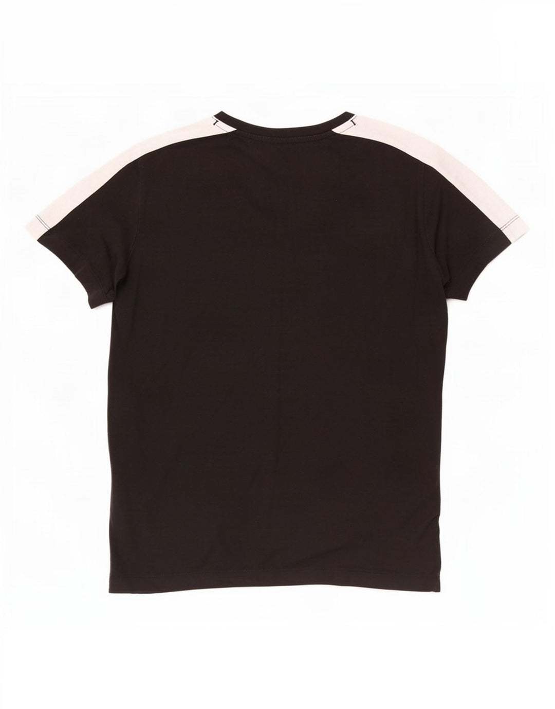 Champion Dame Grafisk T-Shirt Top UK 12 Medium Sort Colourblock