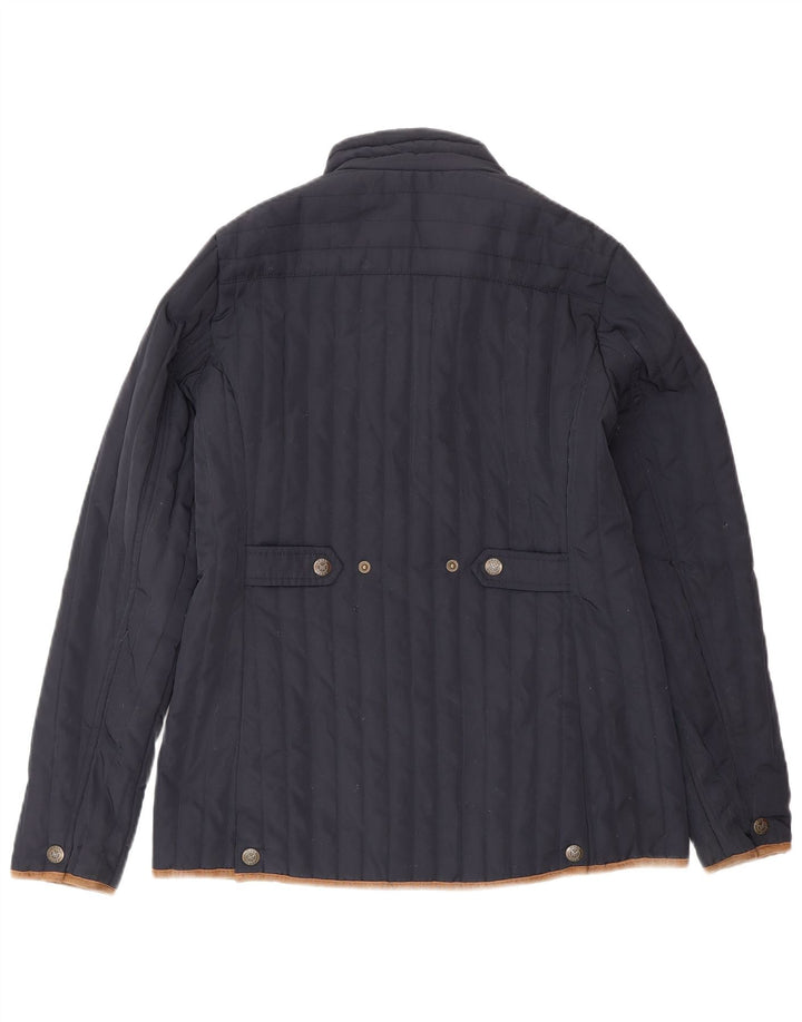 Crew Clothing Dame Polstret Jakke UK 10 Small Navy Blue Polyester