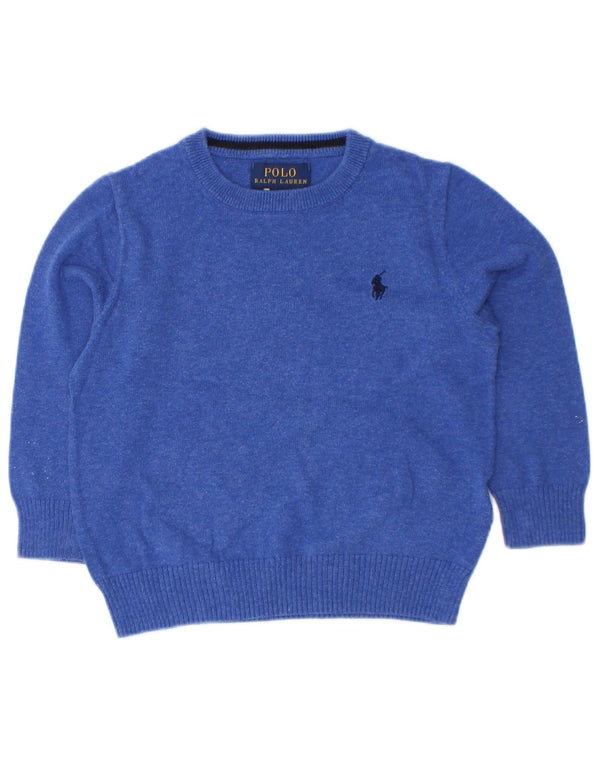 Polo Ralph Lauren Baby Drenge Bådhals Jumper Sweater 18-24 måneder Blå