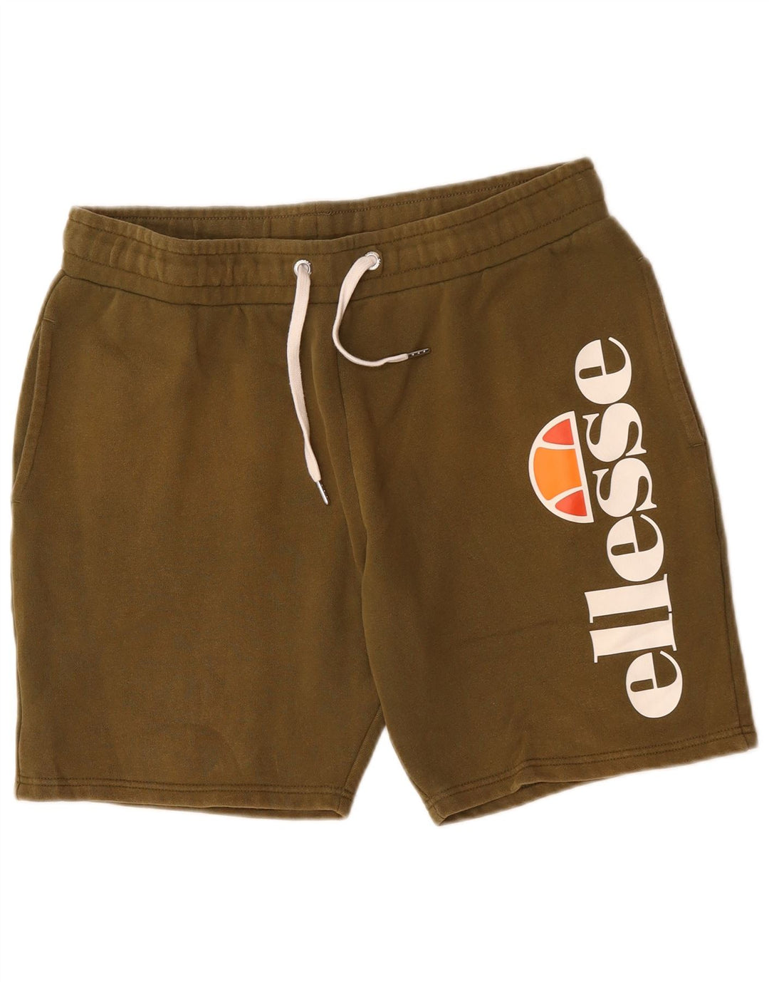 Ellesse Herre grafiske sportsshorts Large Khaki Bomuld